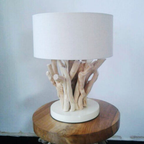 Wooden table lamps