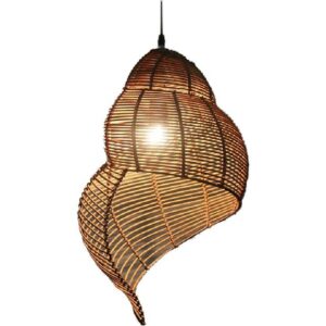 Shell model Rattan lamps pendants