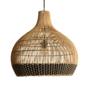 Rattan lamps pendants two colors