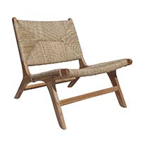 banana fiber teak wood chair