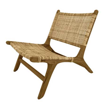 Chill chair rattan and teak wood