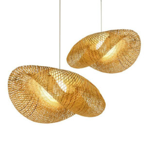 Molted Rattan lamps pendants rustic