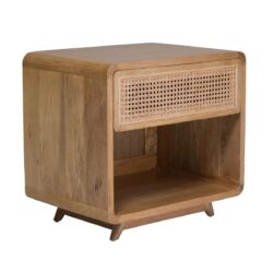 Rattan bedside tables