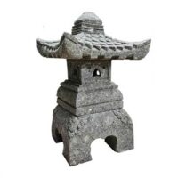 Hand carved stone garden lamps. Japanese style.