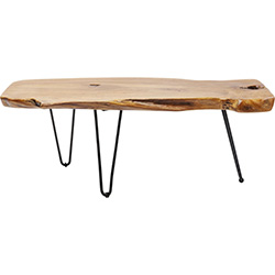 teak wood coffee table long natural shape