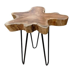 natural shape teak wood coffee table