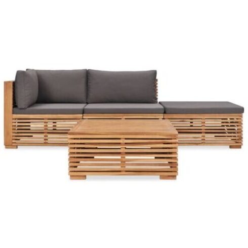 Garden lounge sofa set in teak wood