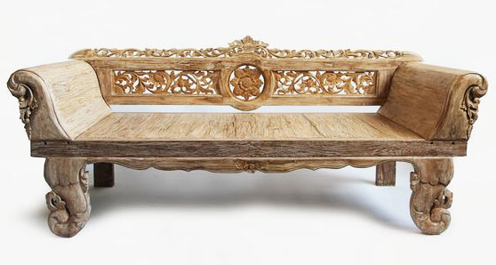 Indonesian furniture carved sofa